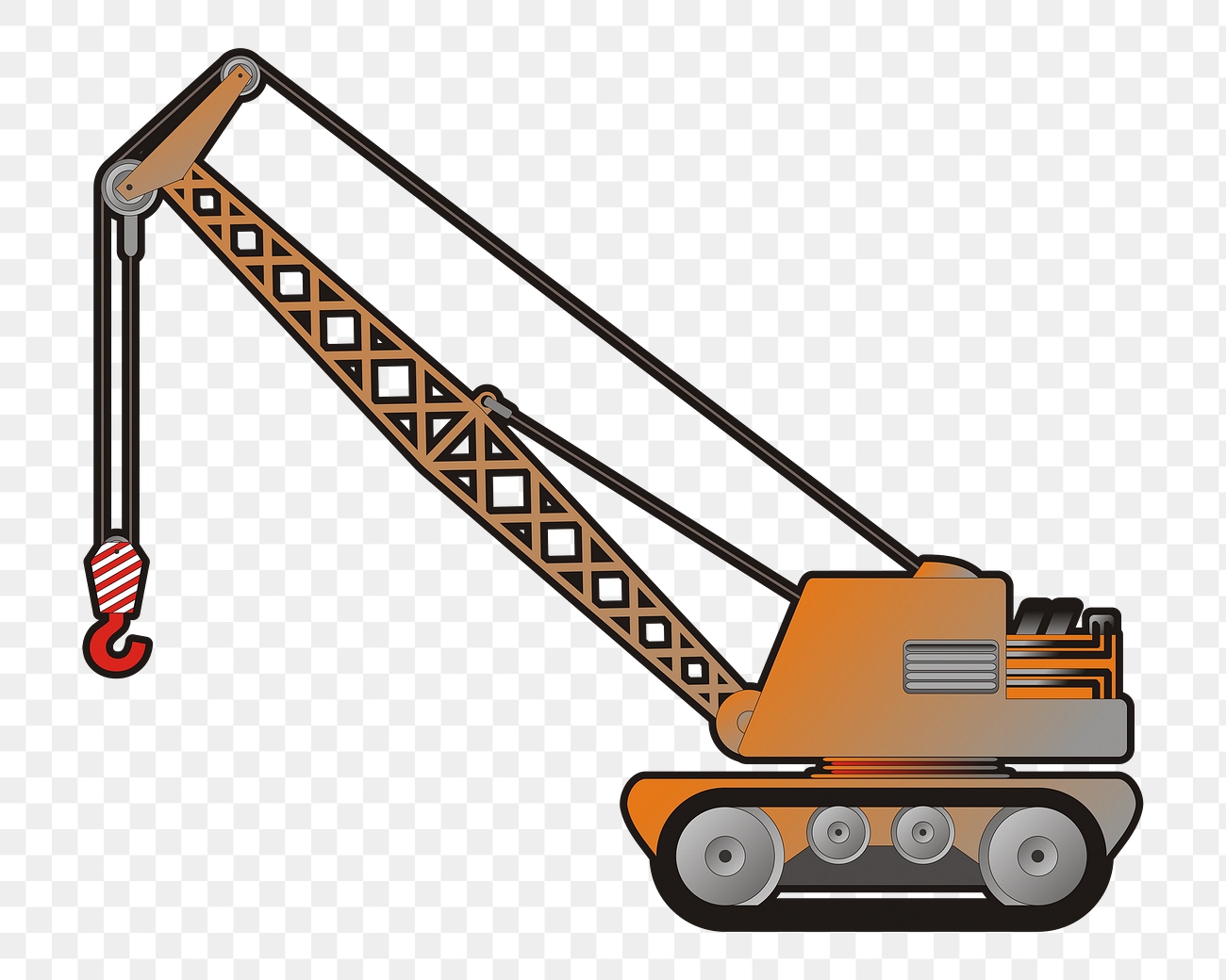Heavy industrial crane lifting machinery at a plant